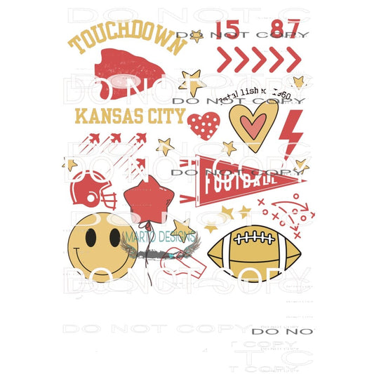 kansas city chiefs # 1387 Sublimation transfers - Heat