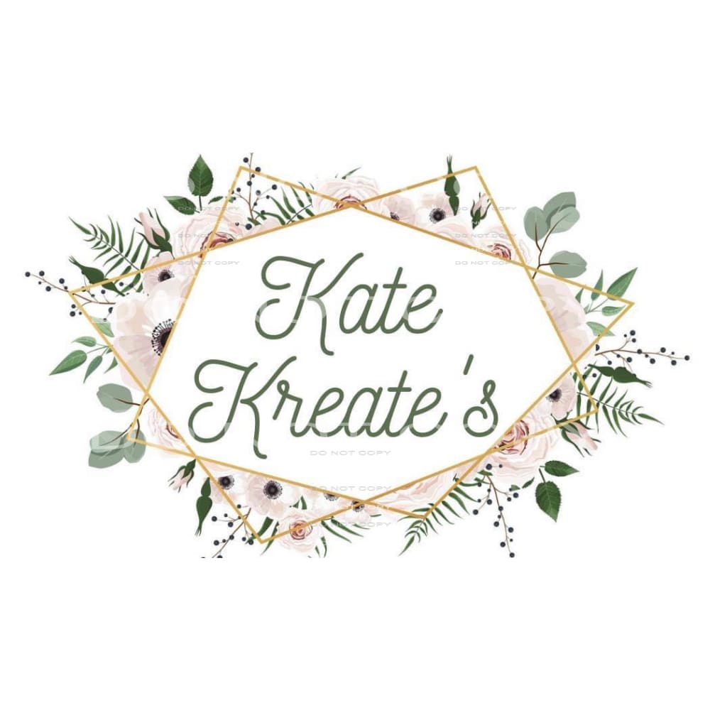 Kate Kreates Logo custom Sublimation transfers - Heat 