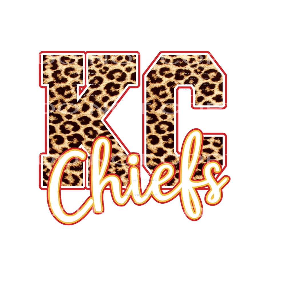 KC Chiefs # 8001 sublimation transfers - Heat Transfer