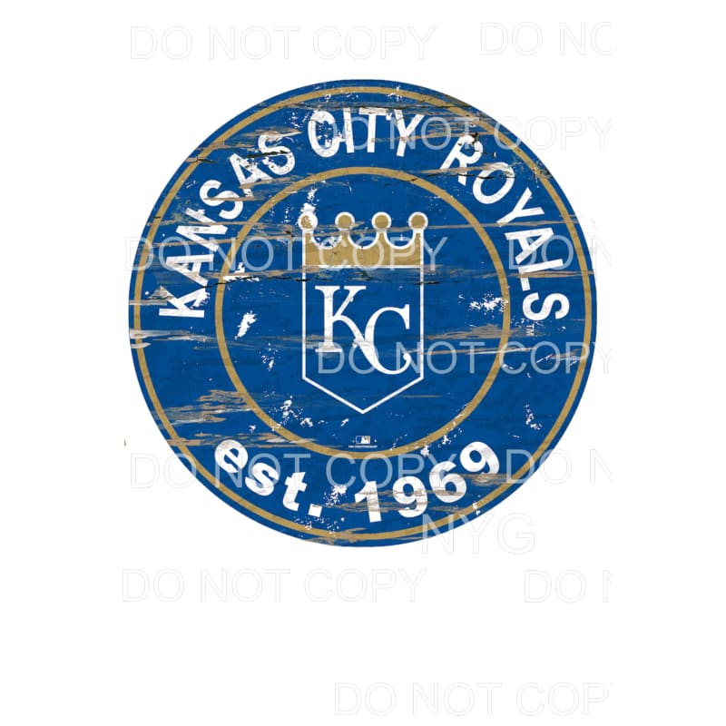 KC Royals Baseball # 4 Sublimation transfers - Heat Transfer