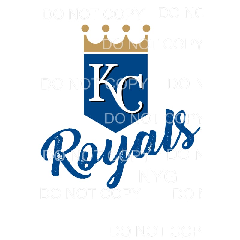 KC Royals Baseball # 7 Sublimation transfers - Heat Transfer