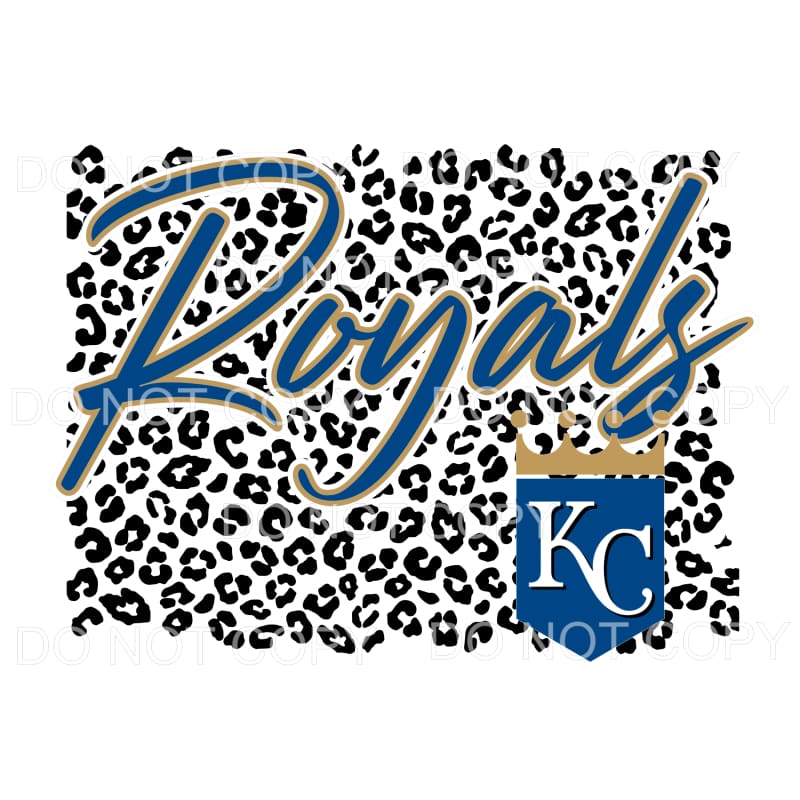 KC ROYALS LEOPARD # 443 Sublimation transfers - Heat 