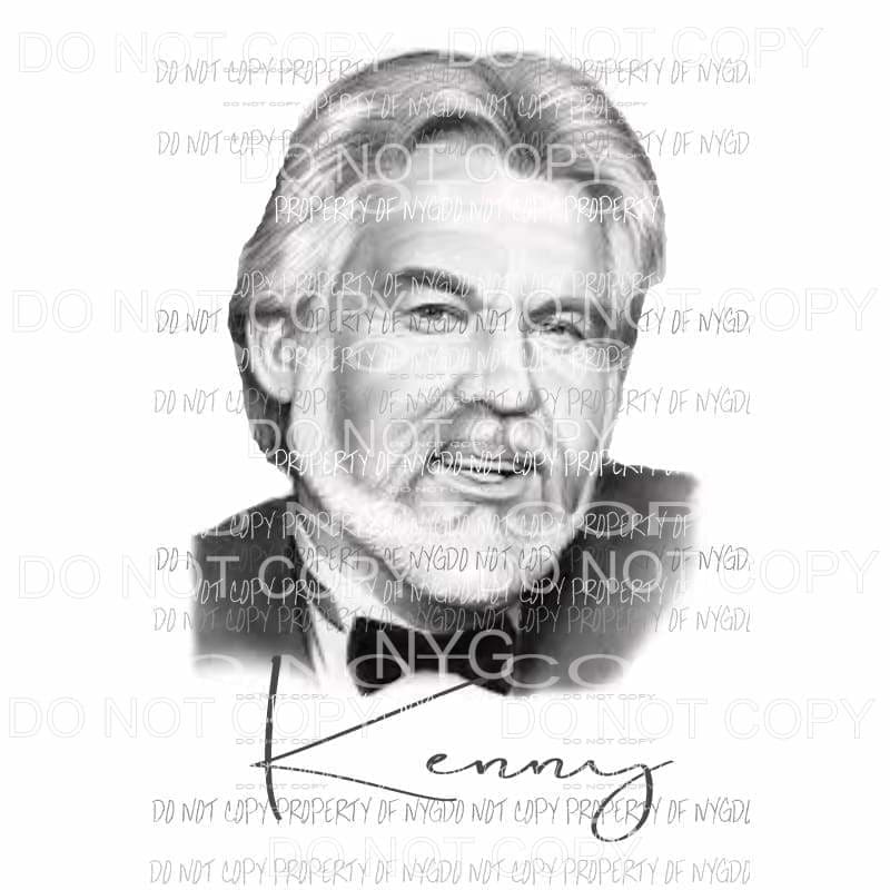 Kenny Rogers # 1 Country Sublimation transfers Heat Transfer