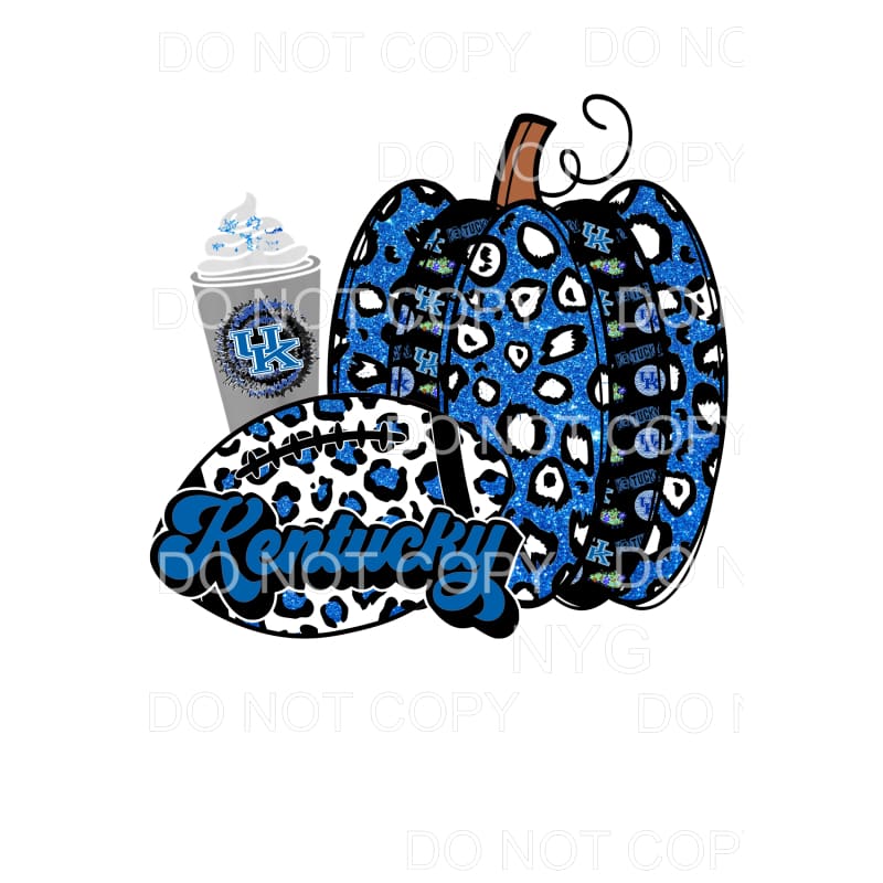 Kentucky Pumpkin football # 367 Sublimation transfers - Heat