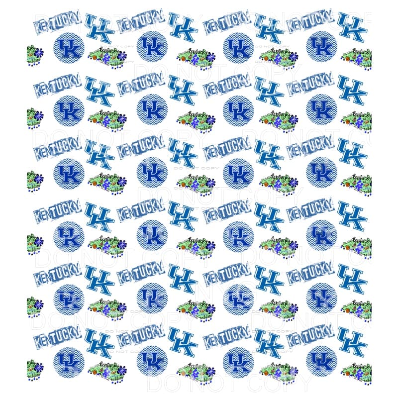 Kentucky Wildcats UK Sheet #2 Sublimation transfers - 13 x 9