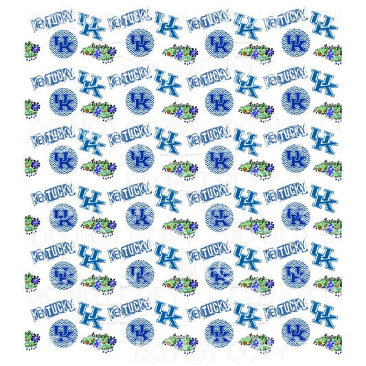Kentucky Wildcats UK Sheet #2 Sublimation transfers - 13 x 9