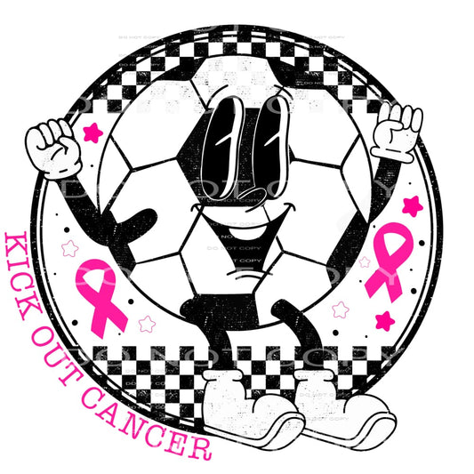 kick out cancer soccer #8332 Sublimation transfers - Heat 