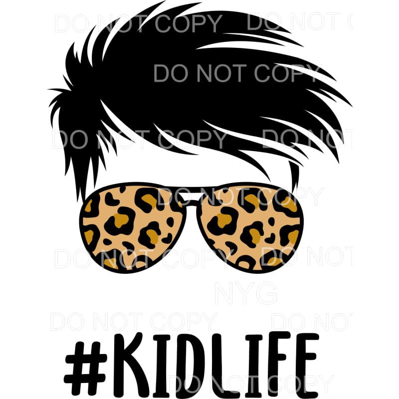 Kid Life Boy Leopard Sublimation transfers - Heat Transfer