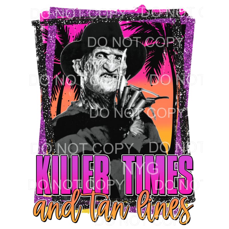 Killer Times and Tan Lines Freddy Krueger Nightmare On Elm 