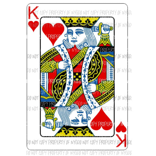 King of hearts 1 Halloween costume Sublimation transfers Heat Transfer