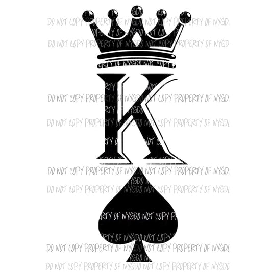 King of Spades Halloween costume Sublimation transfers Heat Transfer