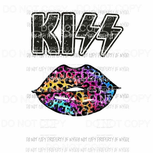 KISS Lips Tie Dye #2 Sublimation transfers Heat Transfer