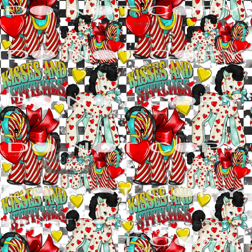 Kisses And Stitches WRAP #9157 Sublimation transfers - Heat