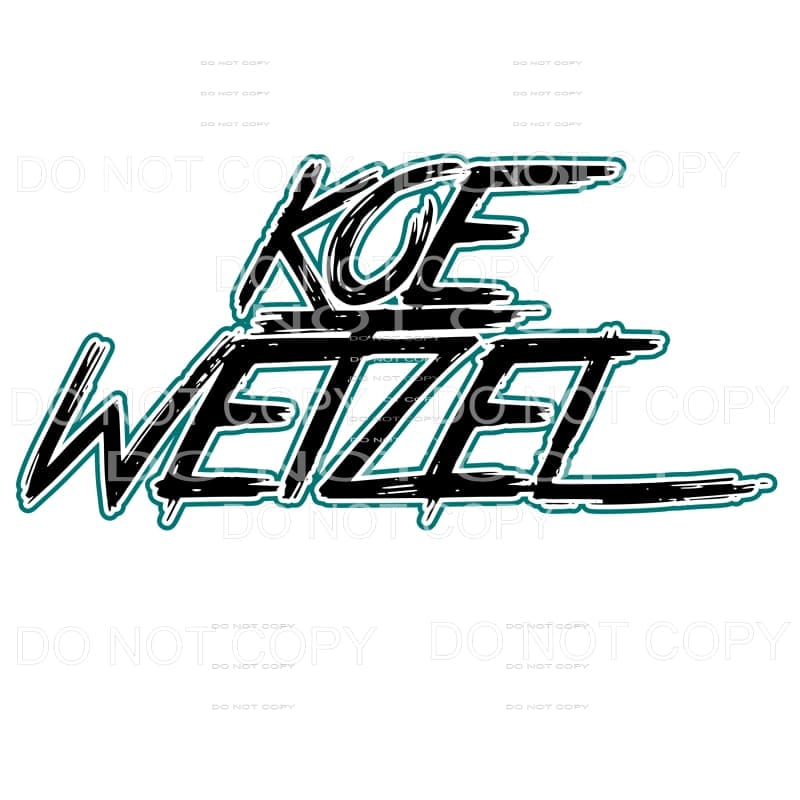 Koe Wetzel 6 Sublimation transfers - Heat Transfer