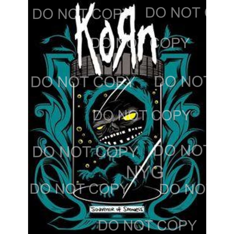 KORN #1 Sublimation transfers - Heat Transfer