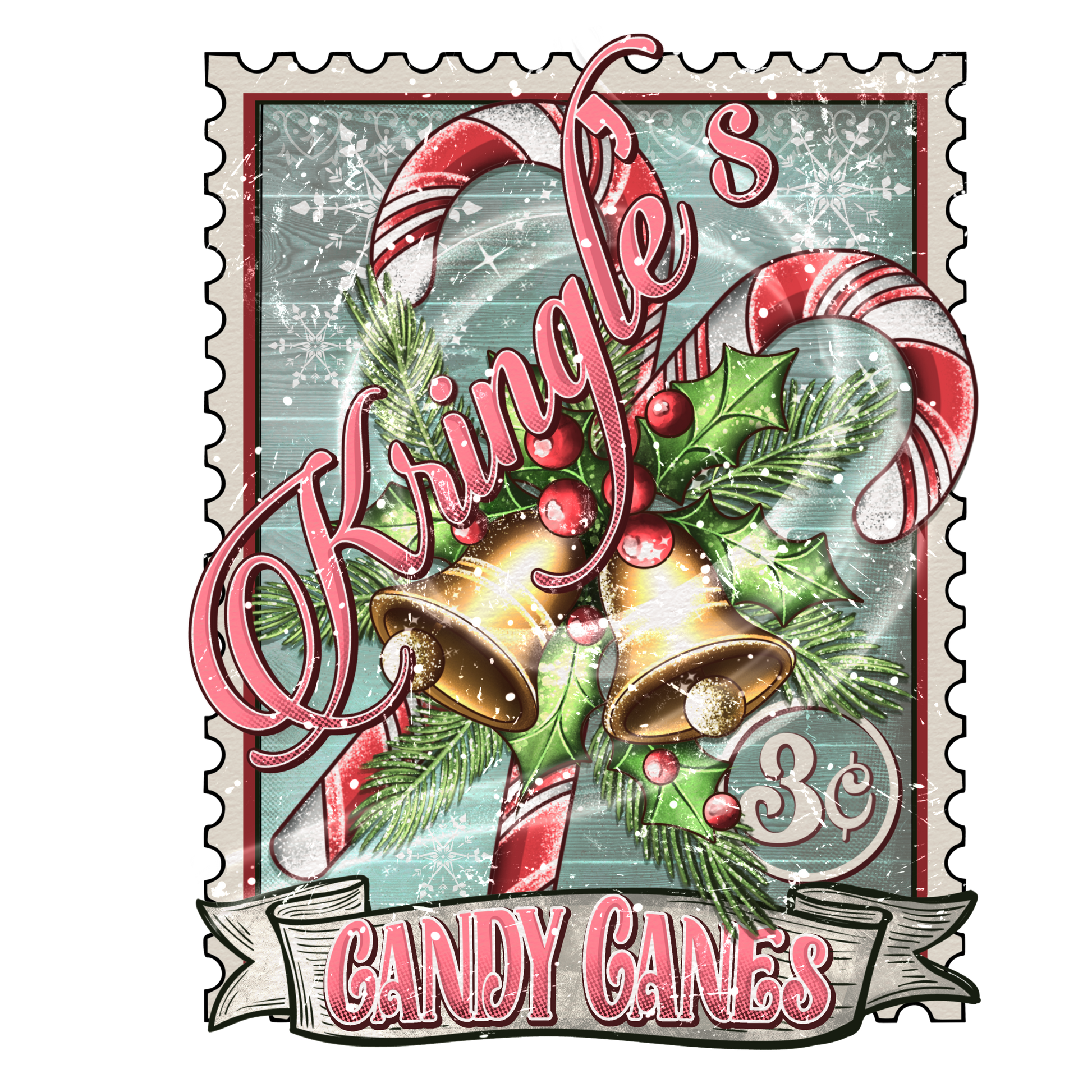 Kringle’s Candy Canes #7992 Sublimation transfers - Heat