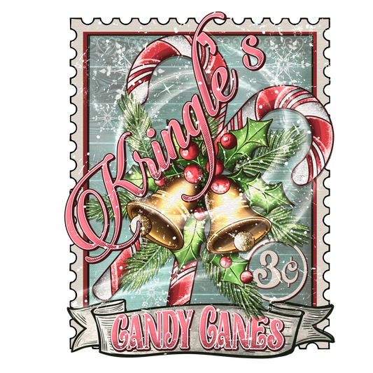 Kringle’s Candy Canes #7992 Sublimation transfers - Heat