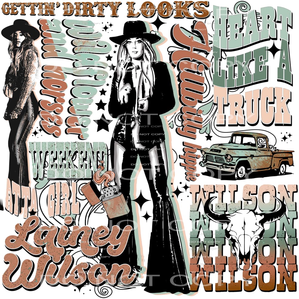 Lainey Wilson #5751 Sublimation transfers - Heat Transfer