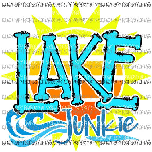 Lake Junkie #1 Sublimation transfers Heat Transfer