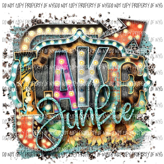 Lake Junkie Marquee Leopard Sublimation transfers Heat Transfer
