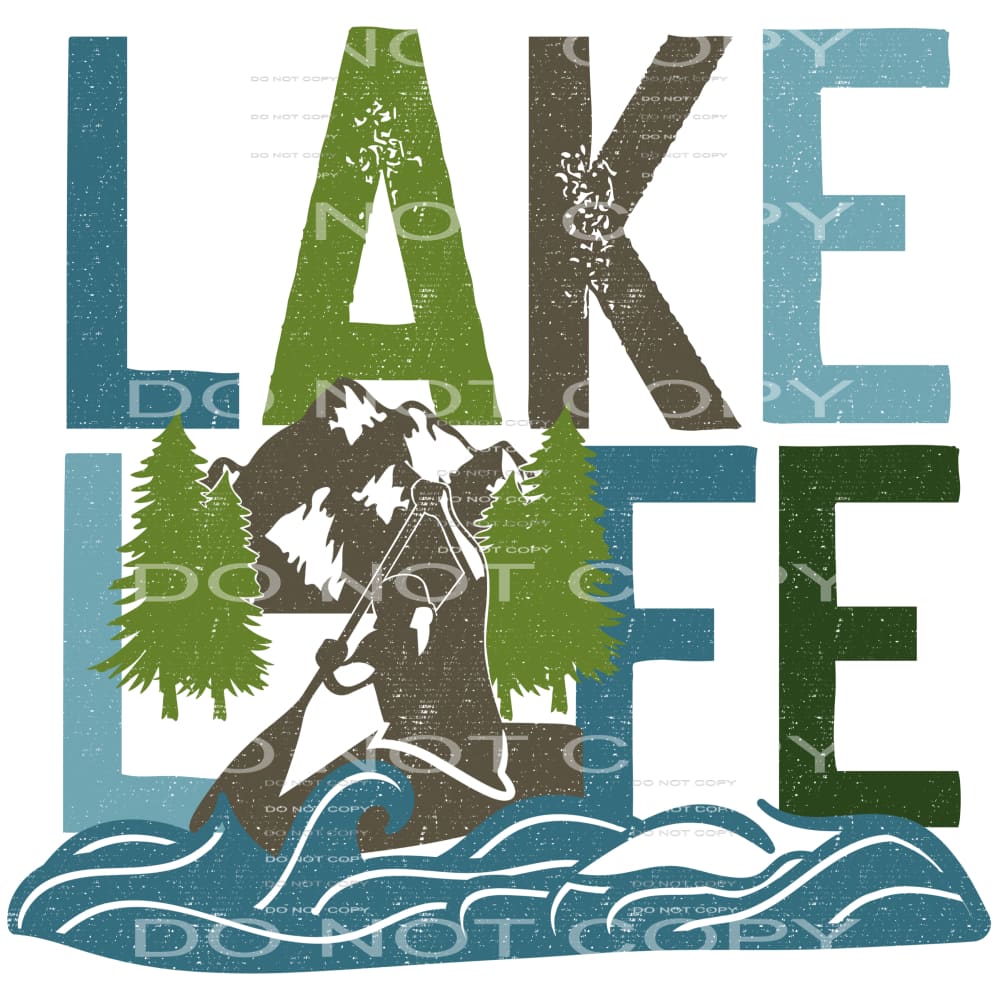 Lake Life #4162 Sublimation transfers - Heat Transfer