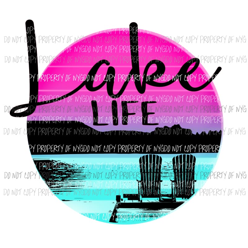 Lake Life # 7 Sublimation transfers Heat Transfer