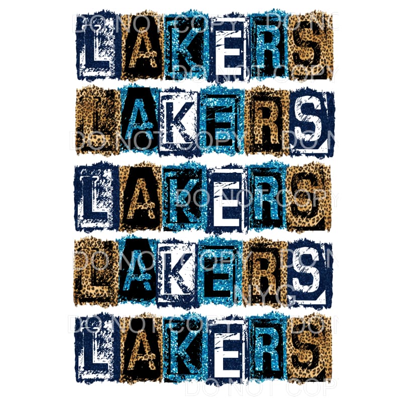 LAKERS Block Colombia Blue and navy # 992 Sublimation 