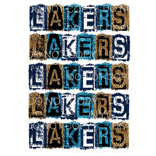 LAKERS Block Colombia Blue and navy # 992 Sublimation 