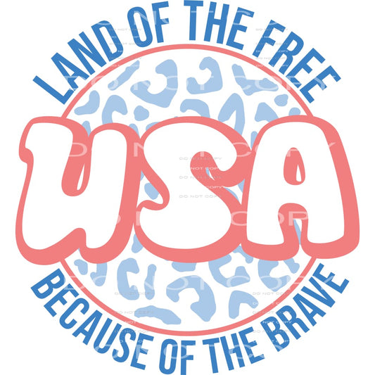 Land Of The Free #5324 Sublimation transfers - Heat Transfer