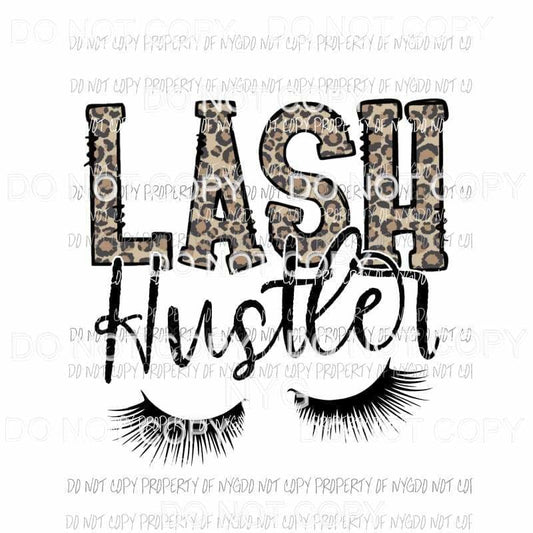 Lash Hustler leopard eyelashes Sublimation transfers Heat Transfer