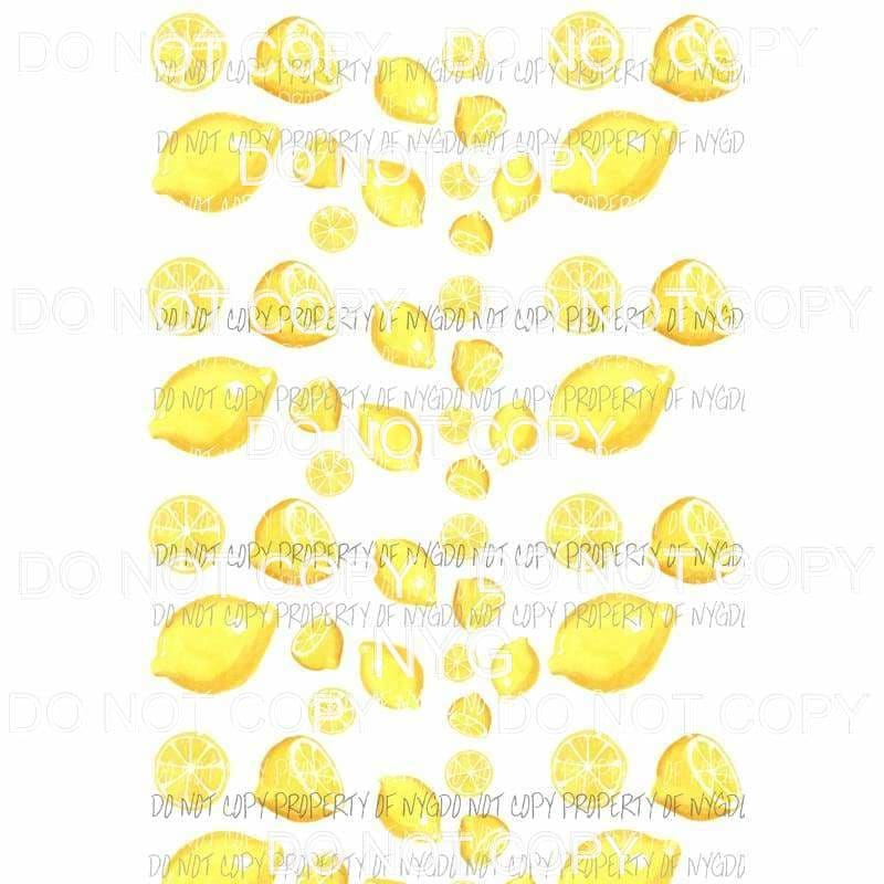Lemon Background #1 Sublimation transfers 13 x 9 inches Heat Transfer