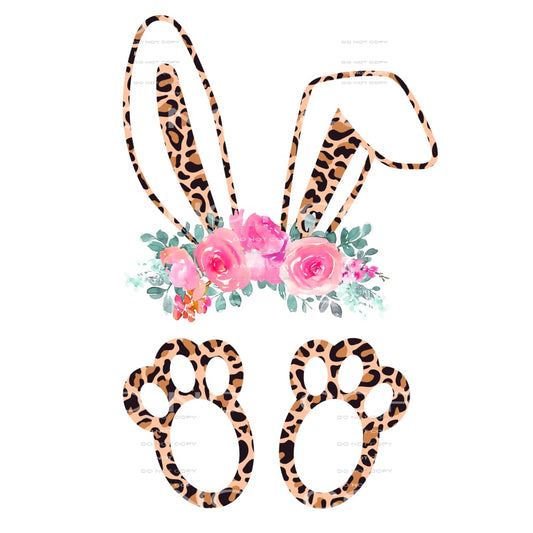 leopard bunny #4527 Sublimation transfers - Heat Transfer
