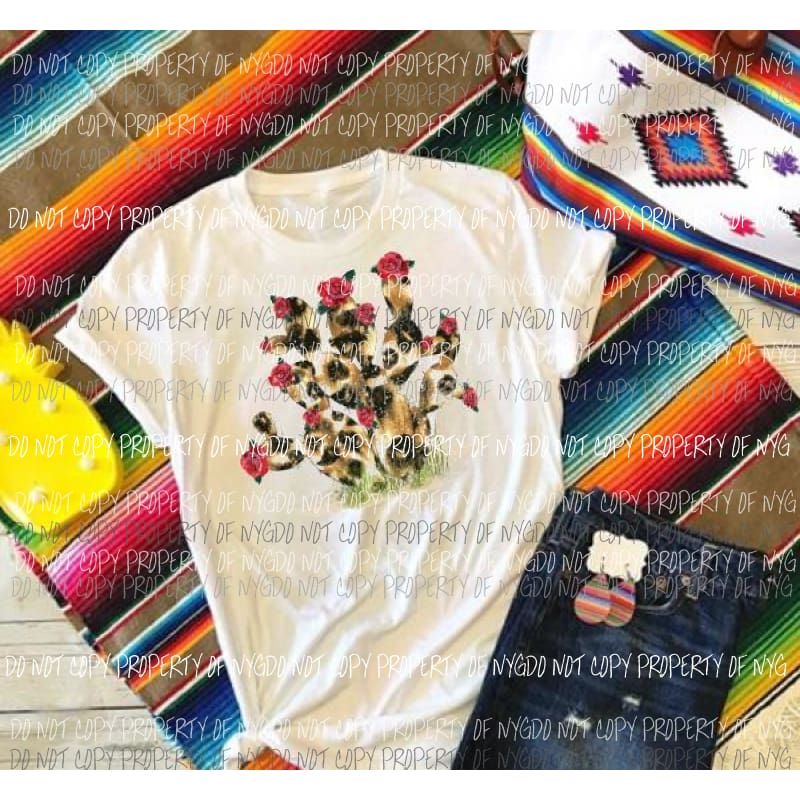 Leopard Cactus # 5 sublimation transfer Heat Transfer