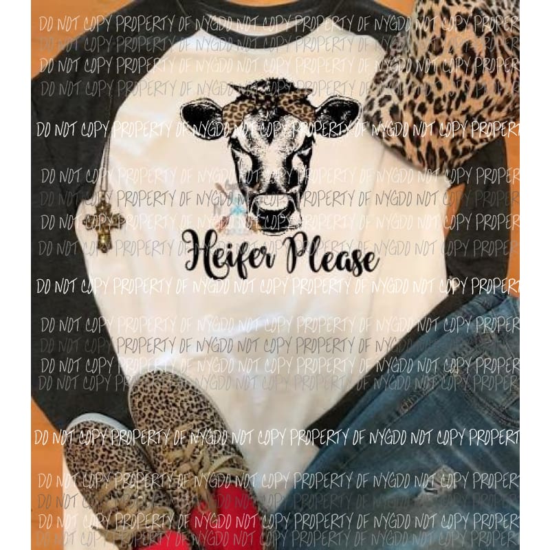 Leopard cow heifer please sublimation transfer Heat Transfer