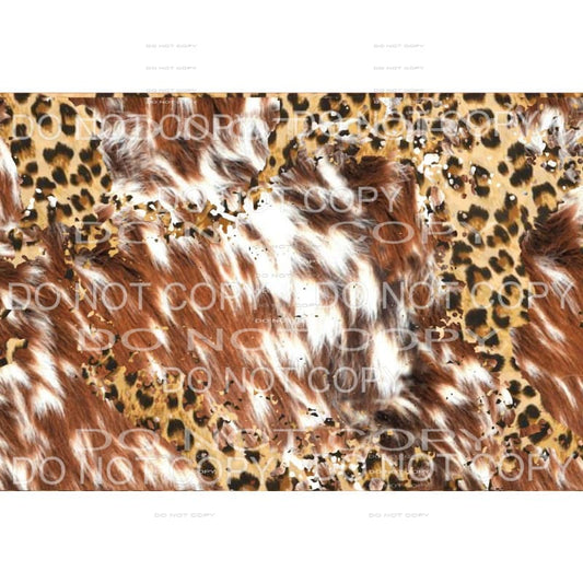 Leopard Cowhide Sheet #3 Sublimation transfers - Heat 