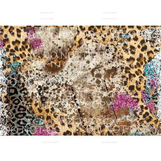 Leopard Cowhide Sheet #4 Sublimation transfers - Heat 