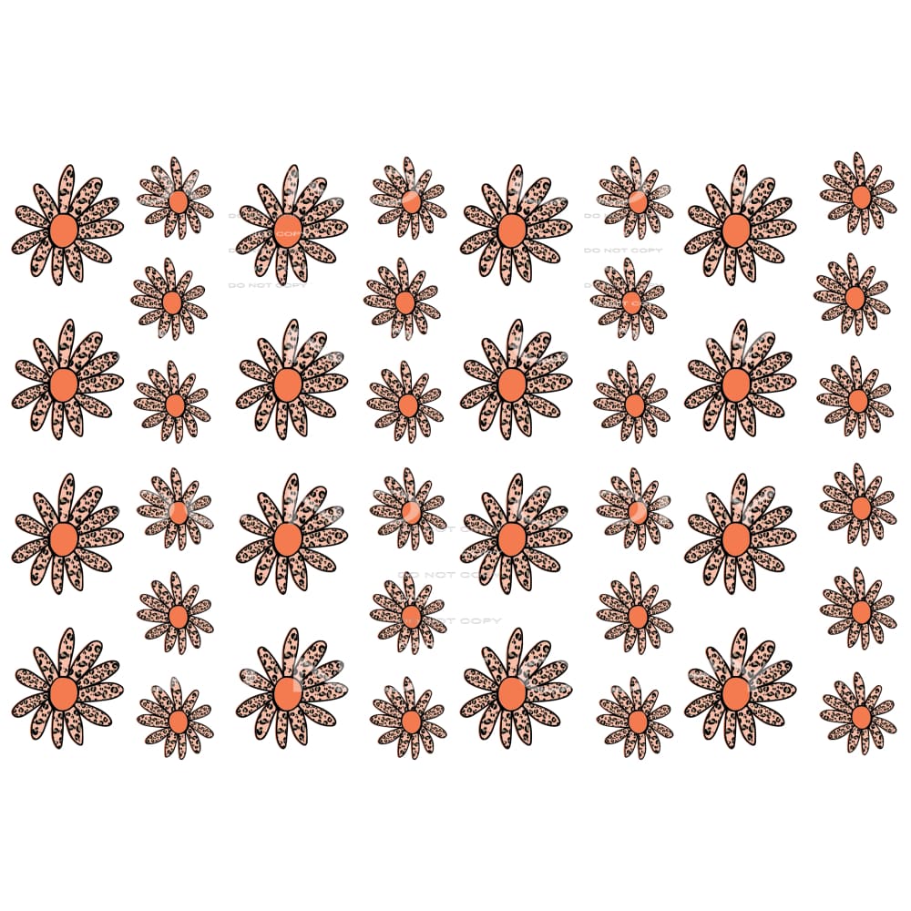 leopard daisy #4689 Sublimation transfers - Heat Transfer