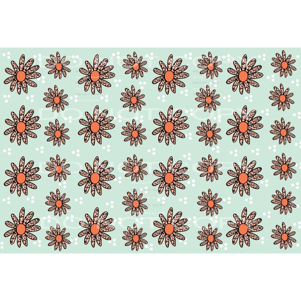 leopard daisy #4690 Sublimation transfers - Heat Transfer