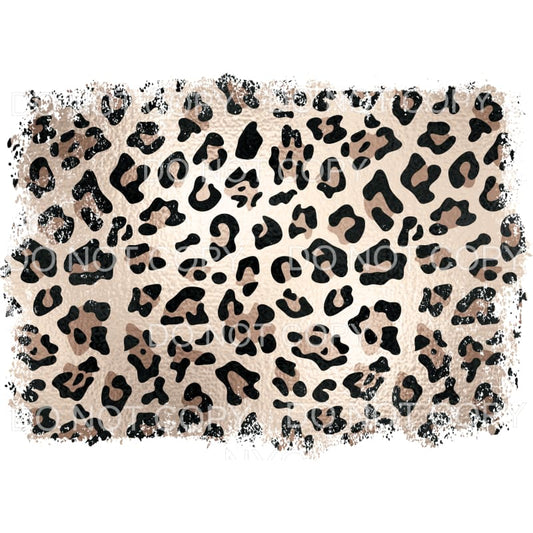 Leopard Distressed Edge Sheet #327 Sublimation transfers - 