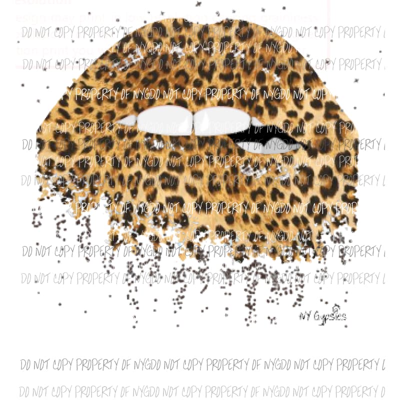 Leopard Lips # 1 Sublimation transfers Heat Transfer