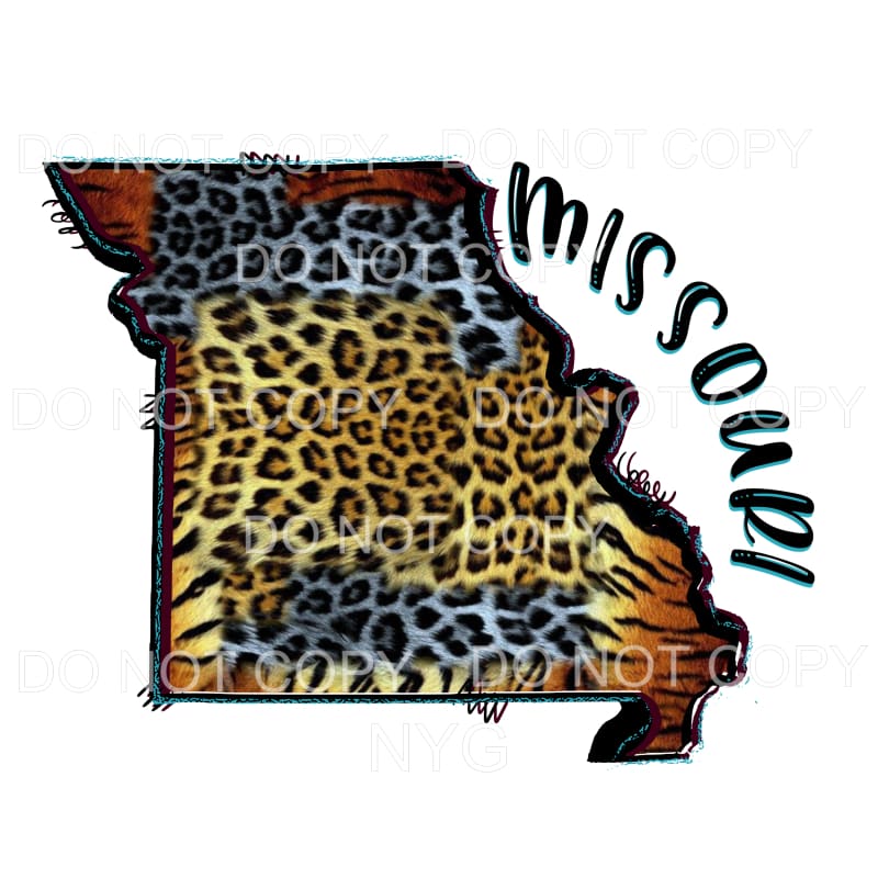 Leopard Multi color States All states in drop down menu 