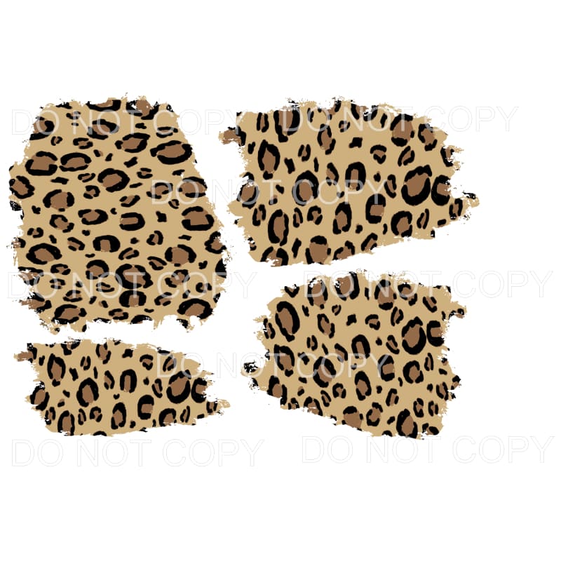 Leopard Patches # 2345 Sublimation transfers - Heat Transfer