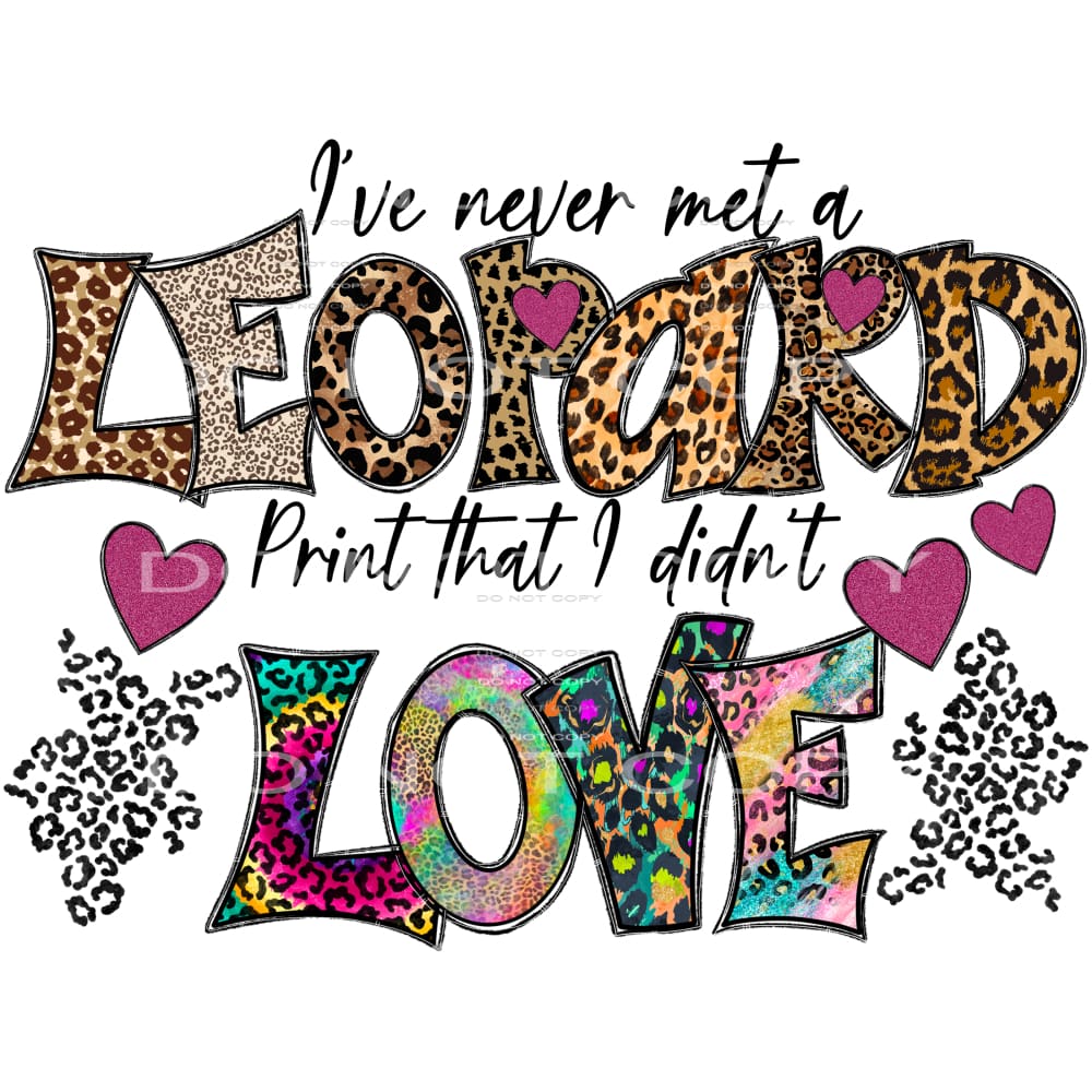 Leopard Print # 77723 Sublimation transfers - Heat Transfer