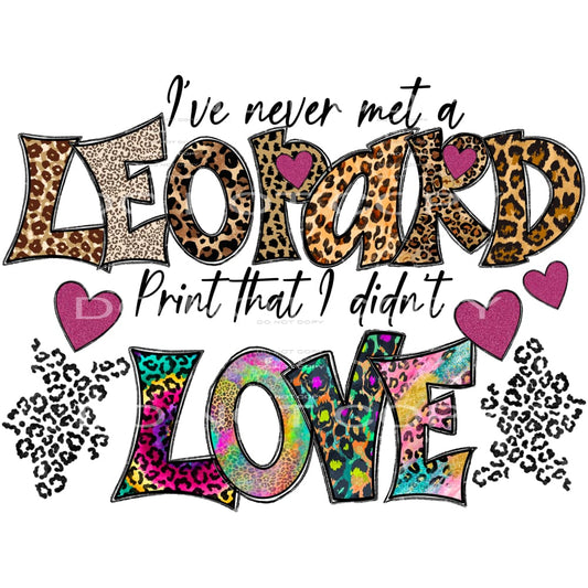 Leopard Print # 77723 Sublimation transfers - Heat Transfer