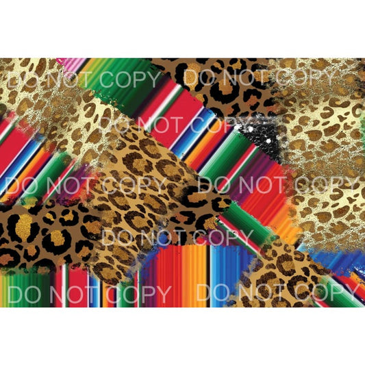 Leopard Serape Sheet #20 Sublimation transfers - Heat 