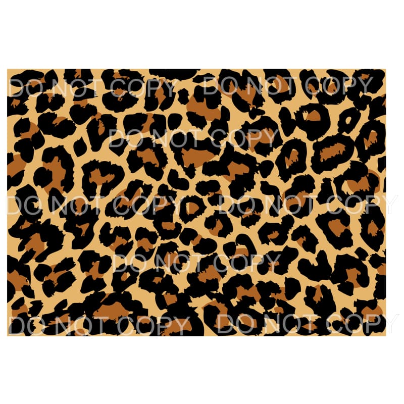 Leopard Sheet # 1 Sublimation transfers - 13 x 9 inches - 