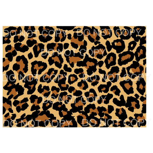 Leopard Sheet # 1 Sublimation transfers - 13 x 9 inches - 