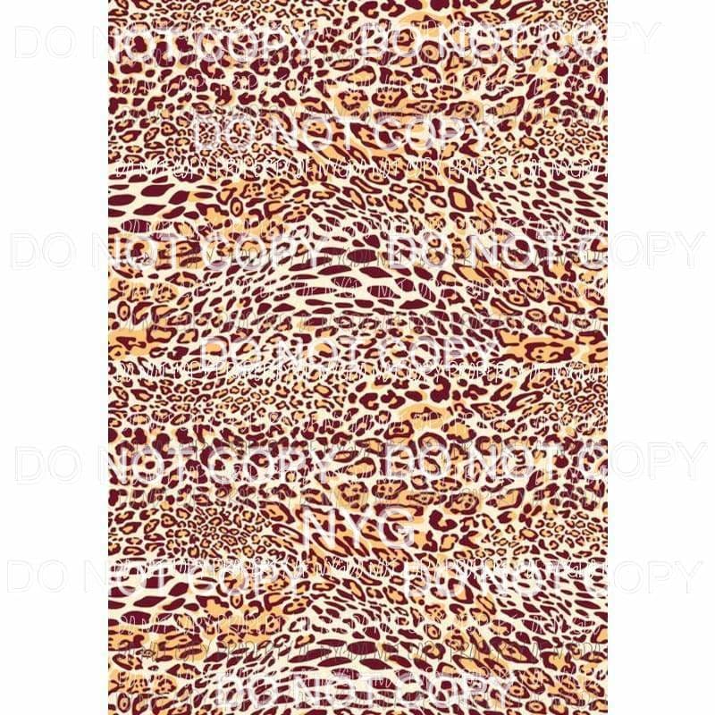 Leopard Sheet #15 Sublimation transfers 13 x 9 inches Heat Transfer