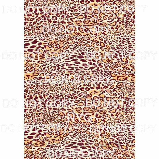 Leopard Sheet #15 Sublimation transfers 13 x 9 inches Heat Transfer