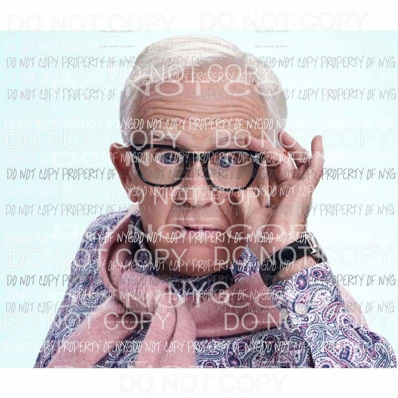 Leslie Jordan portrait Sublimation transfers Heat Transfer